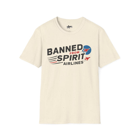 "Banned from Spirit Airlines" Unisex soft tee