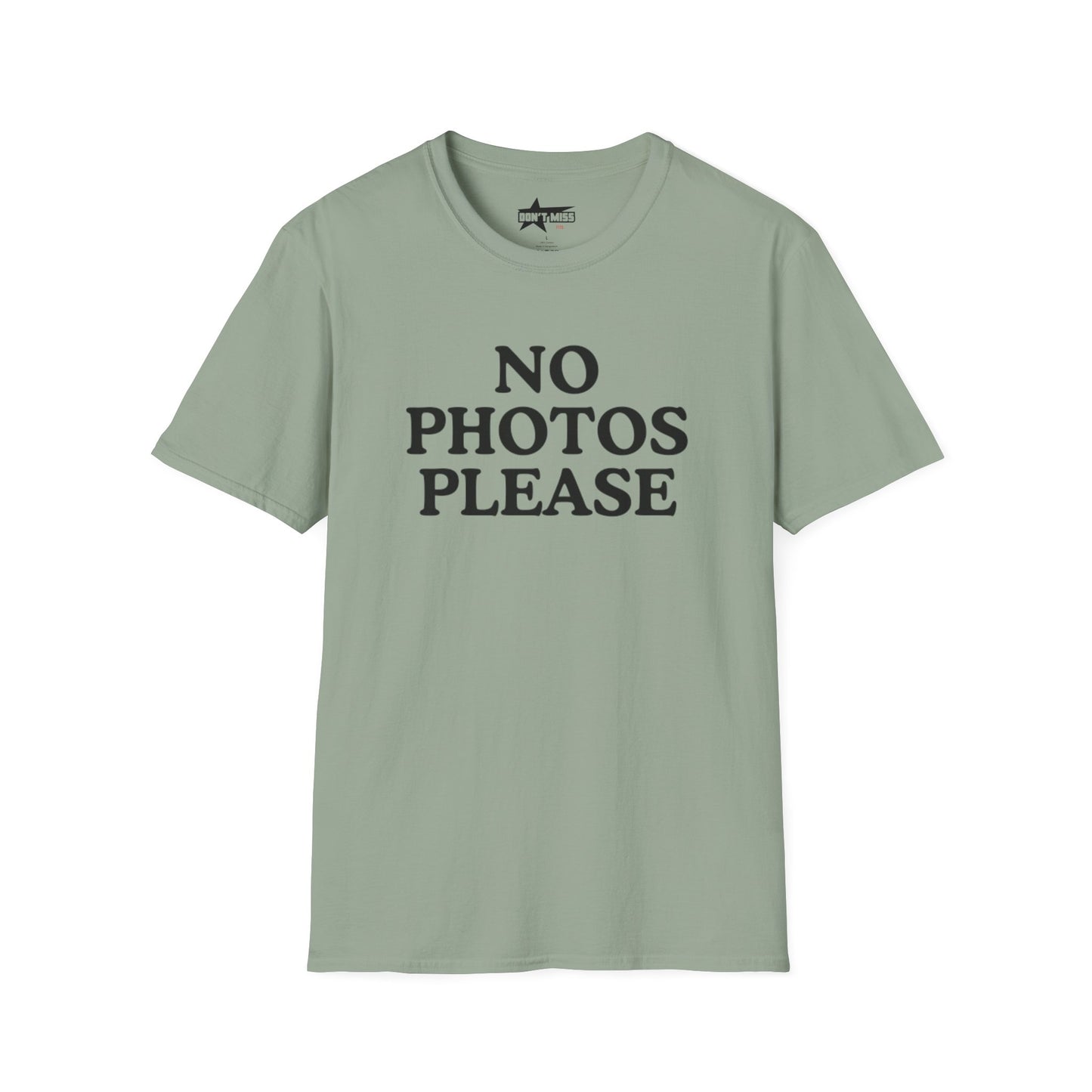 Funny No Photos Please - Unisex Softstyle T-Shirt