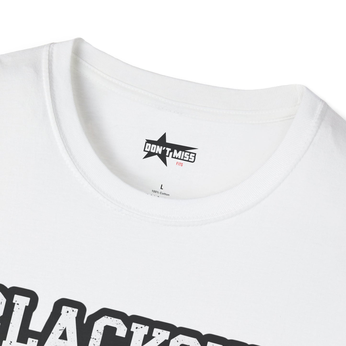 Blackout University tee. Unisex softstyle t shirt