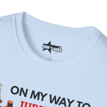 On my way to Jury Duty - Unisex softstyle t shirt