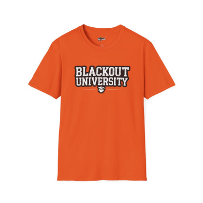 Blackout University tee. Unisex softstyle t shirt
