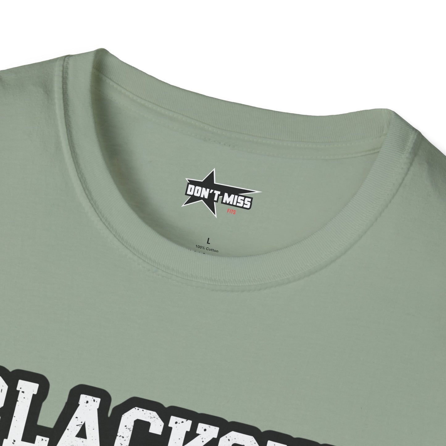 Blackout University tee. Unisex softstyle t shirt