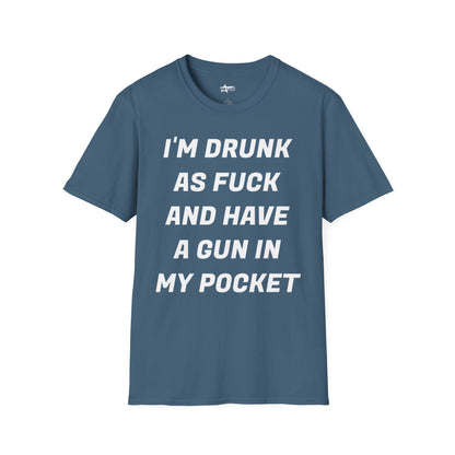 Funny Quote T-Shirt - I'm Drunk as F*ck - Unisex Softstyle T-Shirt