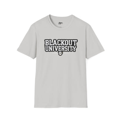 Blackout University tee. Unisex softstyle t shirt