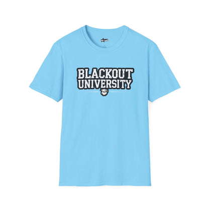 Blackout University tee. Unisex softstyle t shirt