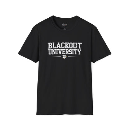 Blackout University tee. Unisex softstyle t shirt