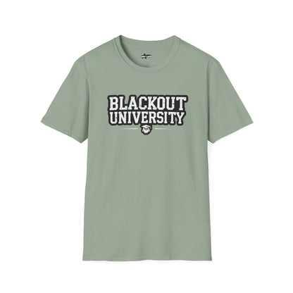 Blackout University tee. Unisex softstyle t shirt