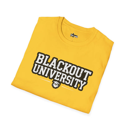 Blackout University tee. Unisex softstyle t shirt