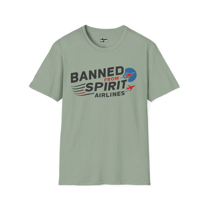 "Banned from Spirit Airlines" Unisex soft tee