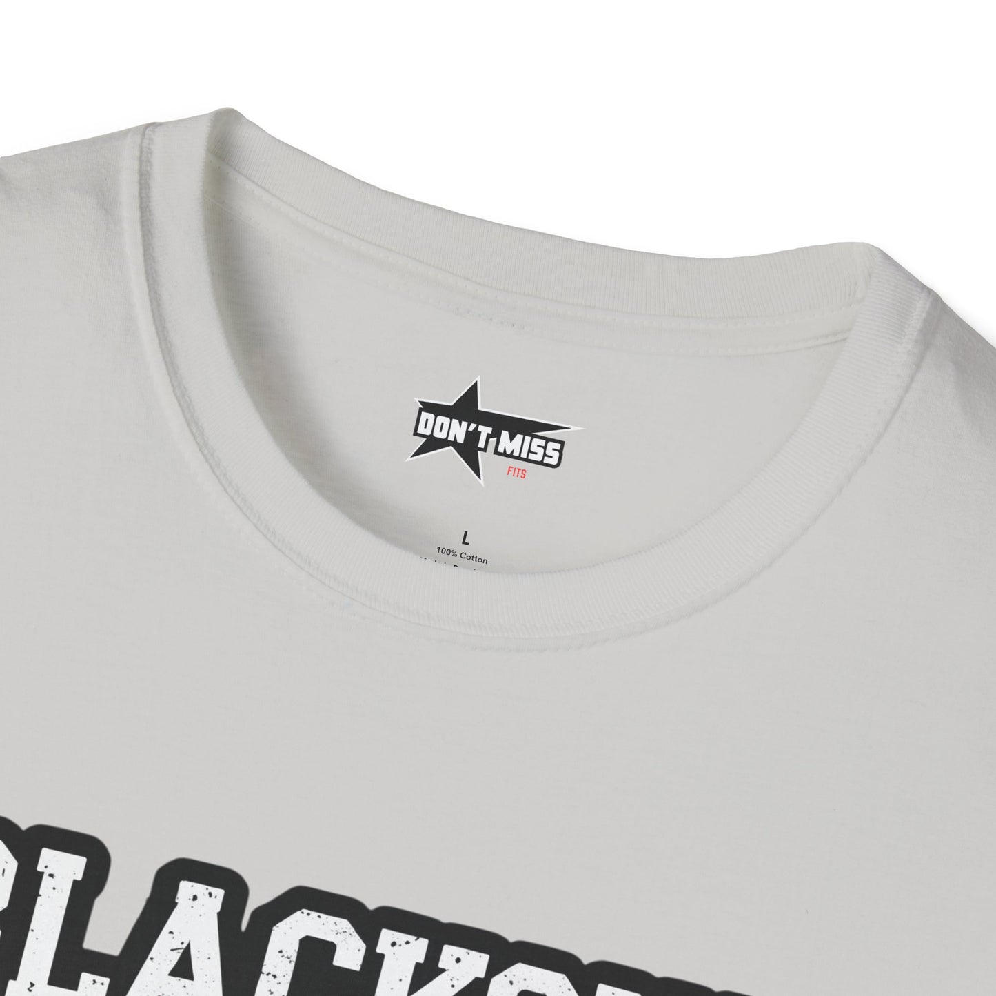 Blackout University tee. Unisex softstyle t shirt