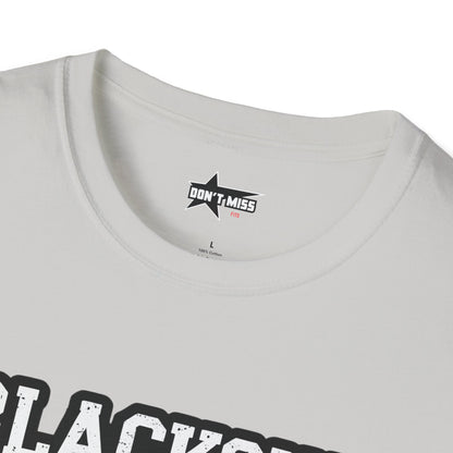 Blackout University tee. Unisex softstyle t shirt